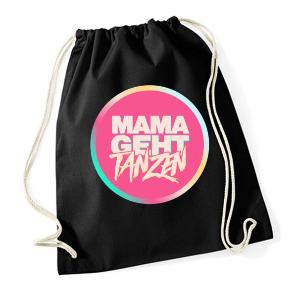 MAMAGEHTTANZEN - Gym Bag aus 100% Baumwolle- Schwarz